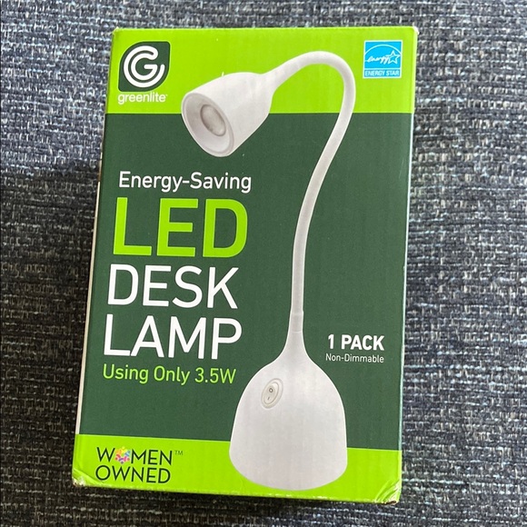 White LED Desk Lamp with Flexible Gooseneck for Office - Picture 1 of 4